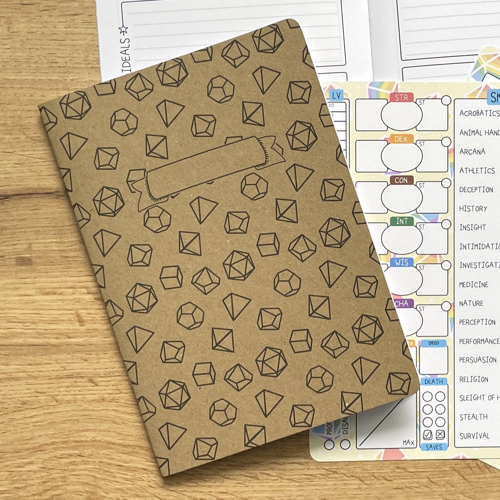 Rainbow Dice A5 Character Book