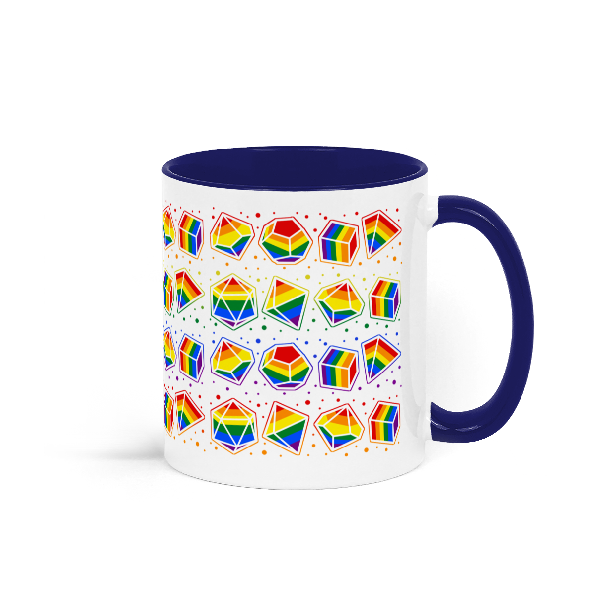 Rainbow Dice Mug of Holding