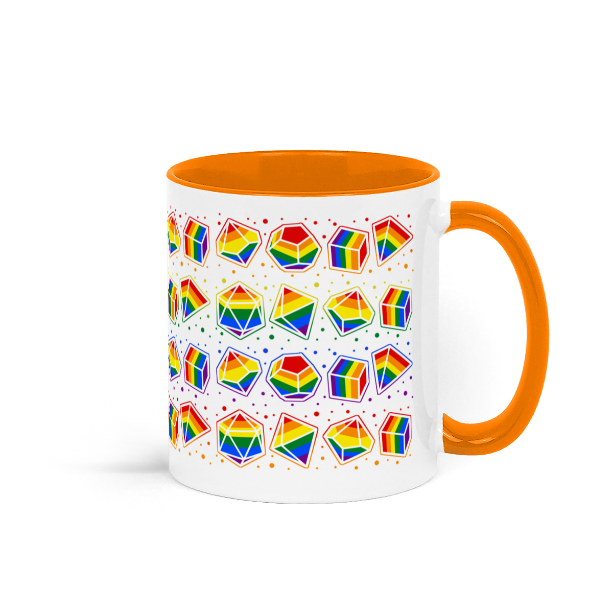 Rainbow Dice Mug of Holding