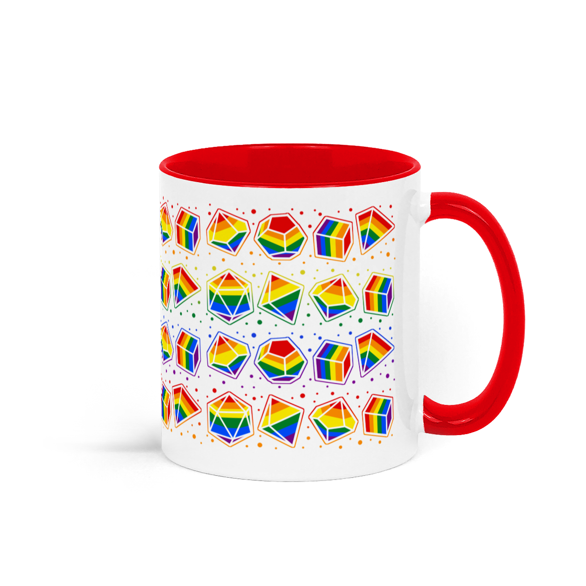 Rainbow Dice Mug of Holding
