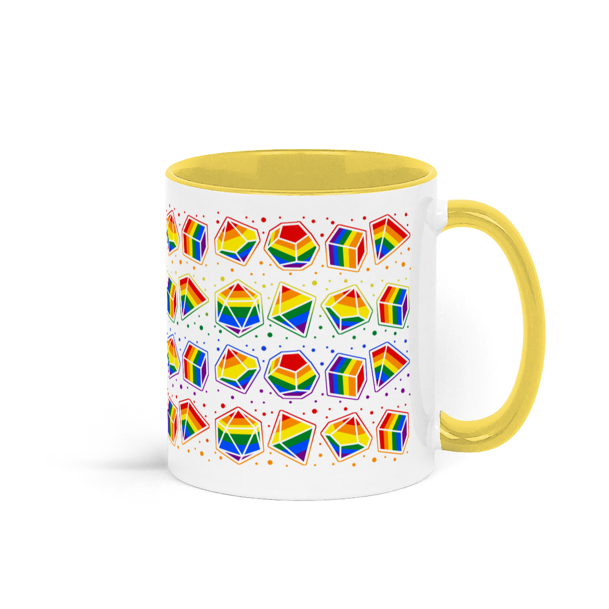 Rainbow Dice Mug of Holding