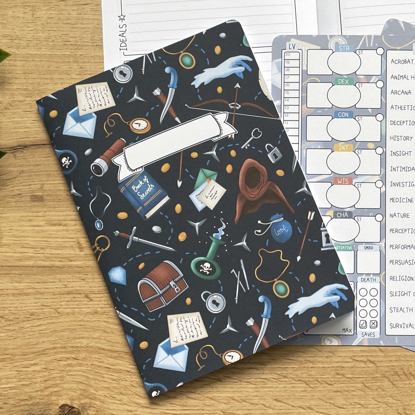 Rogue's Racket A5 Character Book