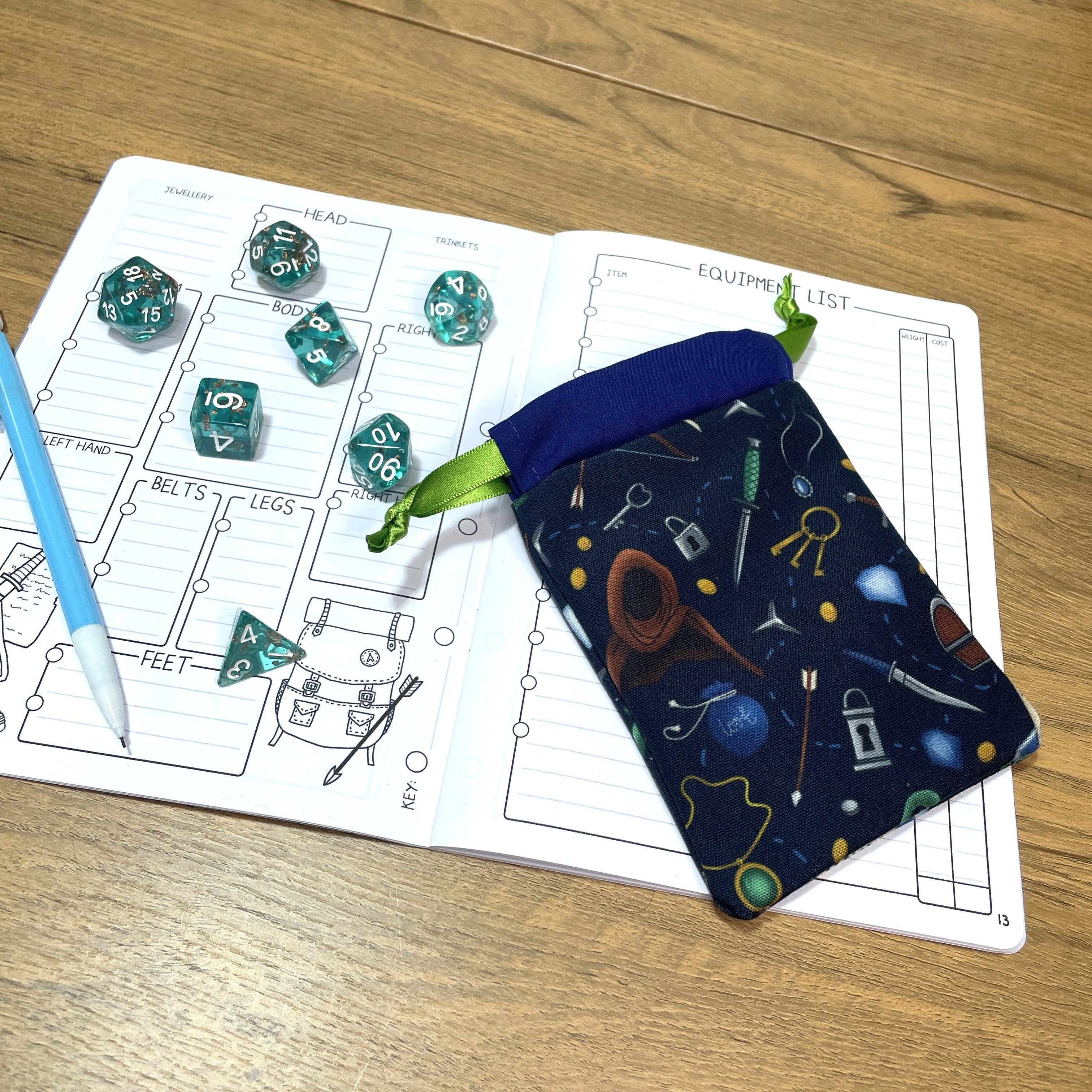 Rogue's Racket Dice Bags