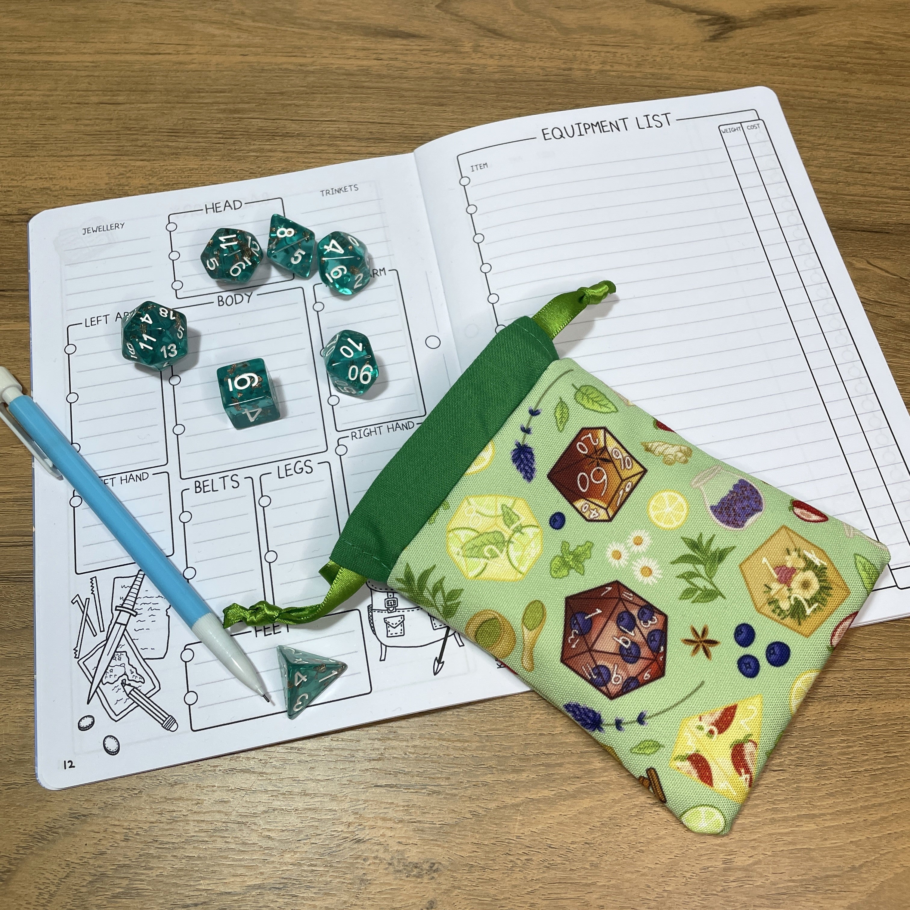 Tea Dice Dice Bags