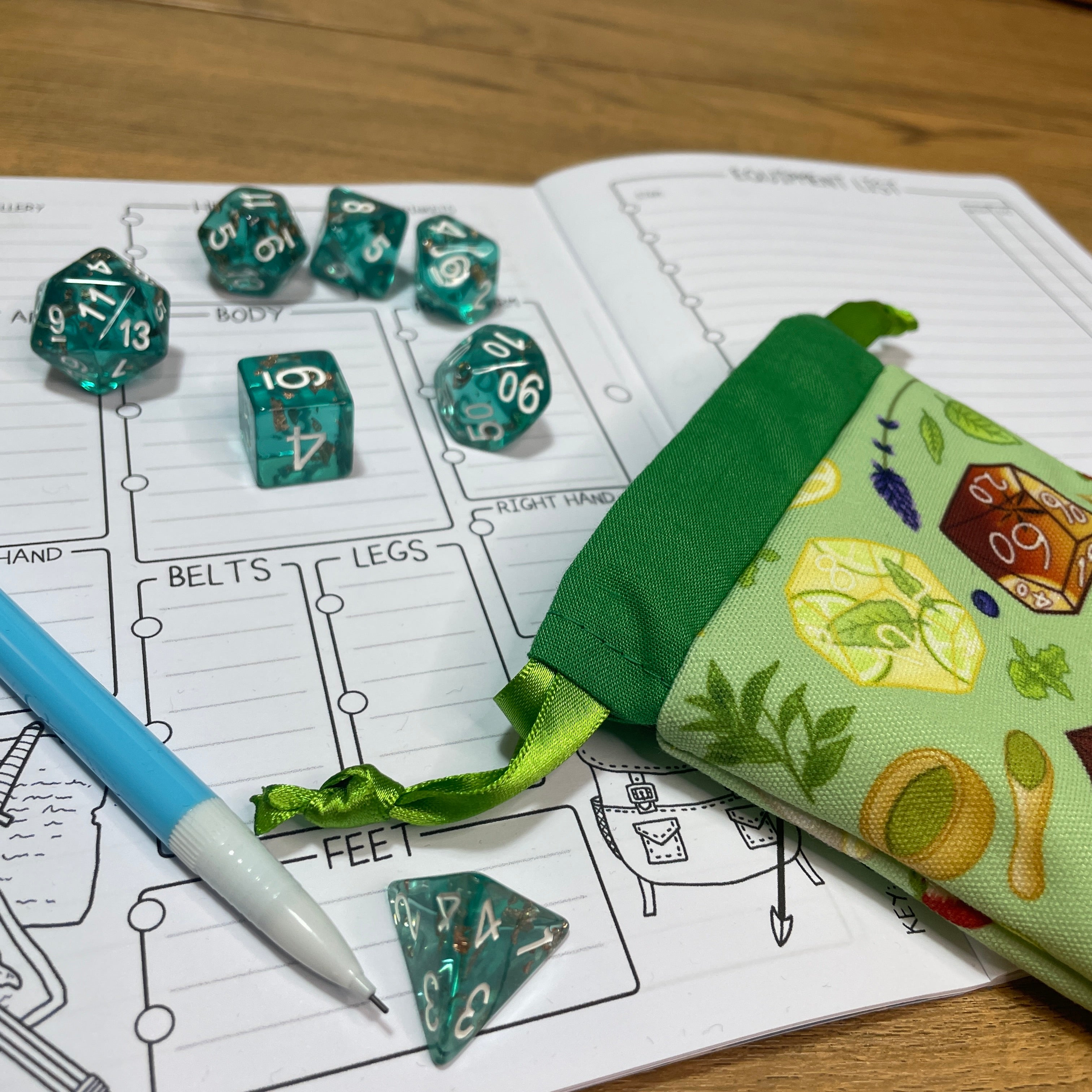 Tea Dice Dice Bags