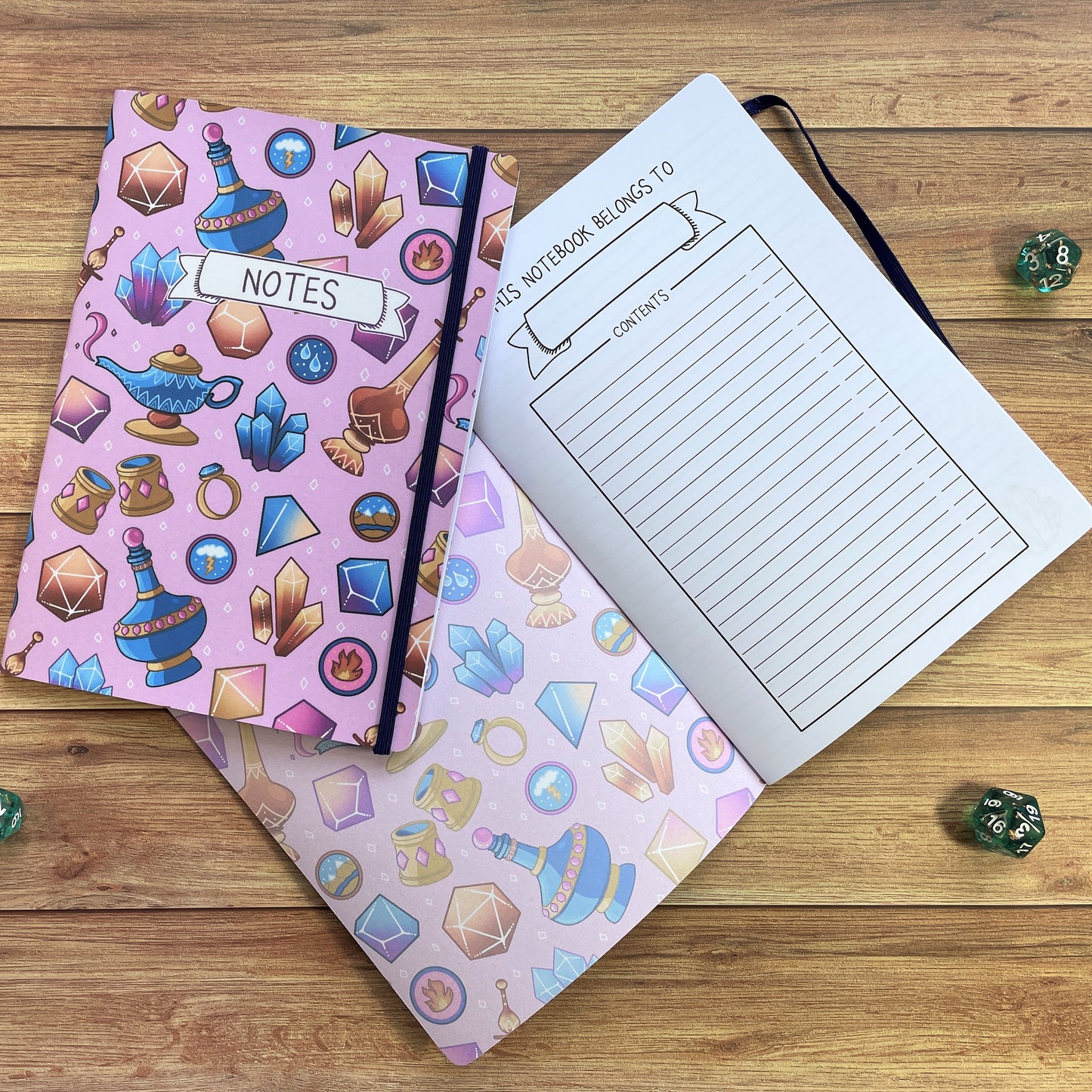 Genielock A5 Dotted Notebook with Strap