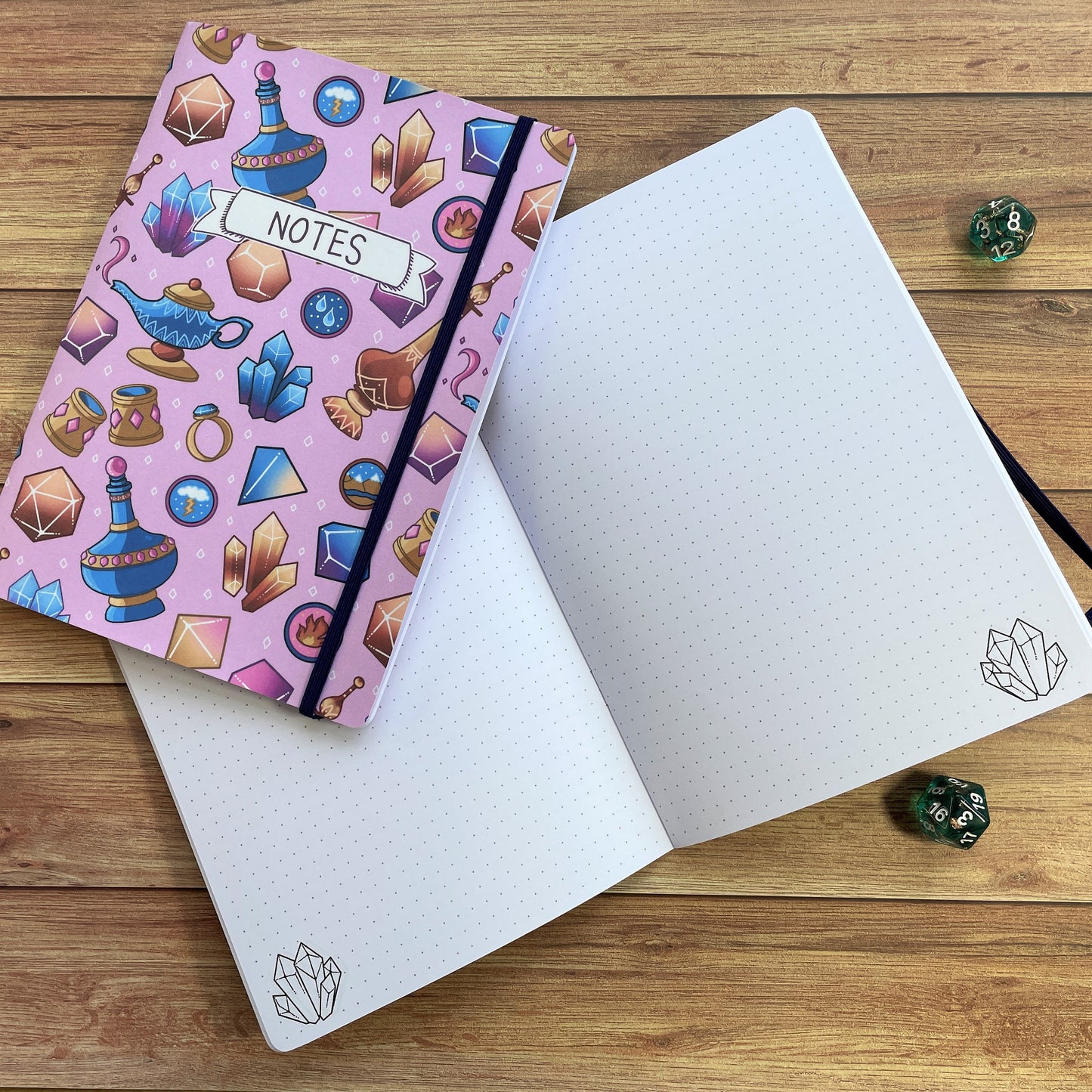 Genielock A5 Dotted Notebook with Strap