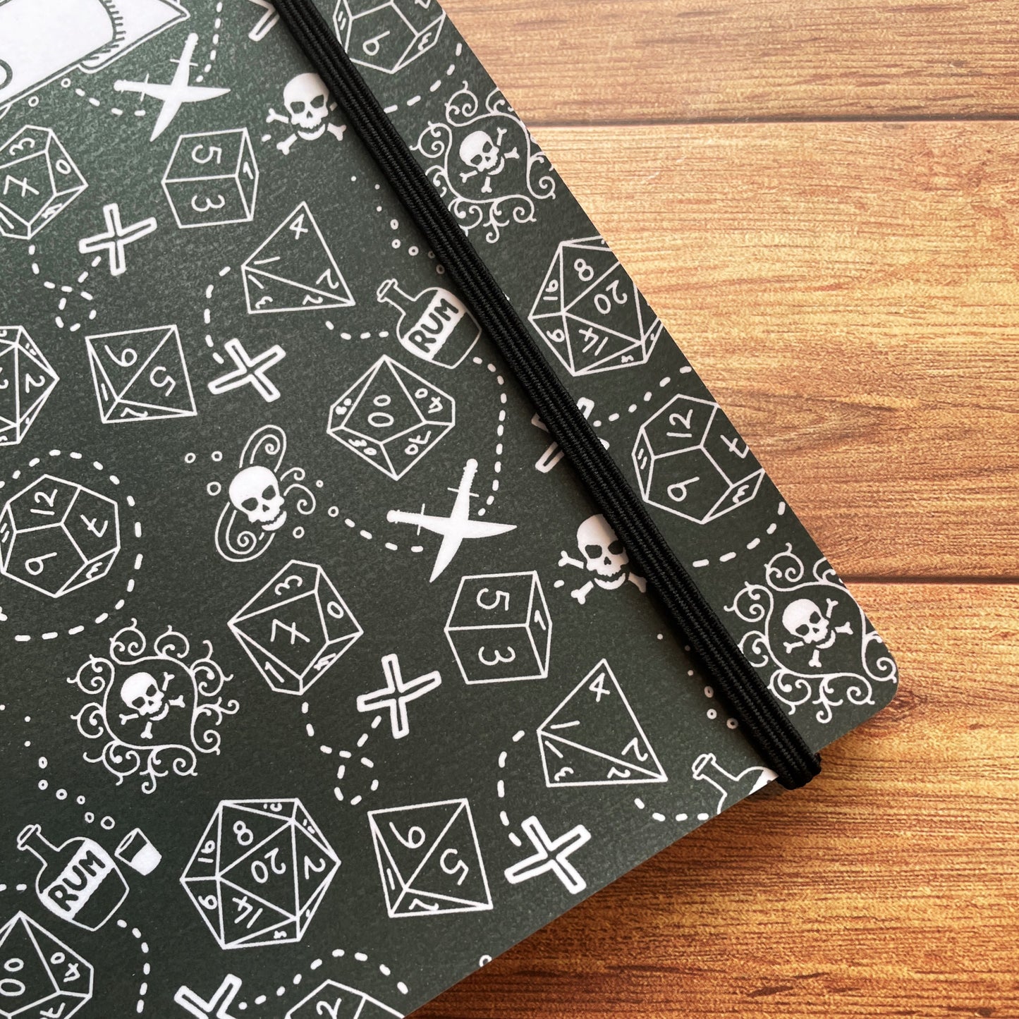 Gothic Pirate A5 Dotted Notebook with Strap