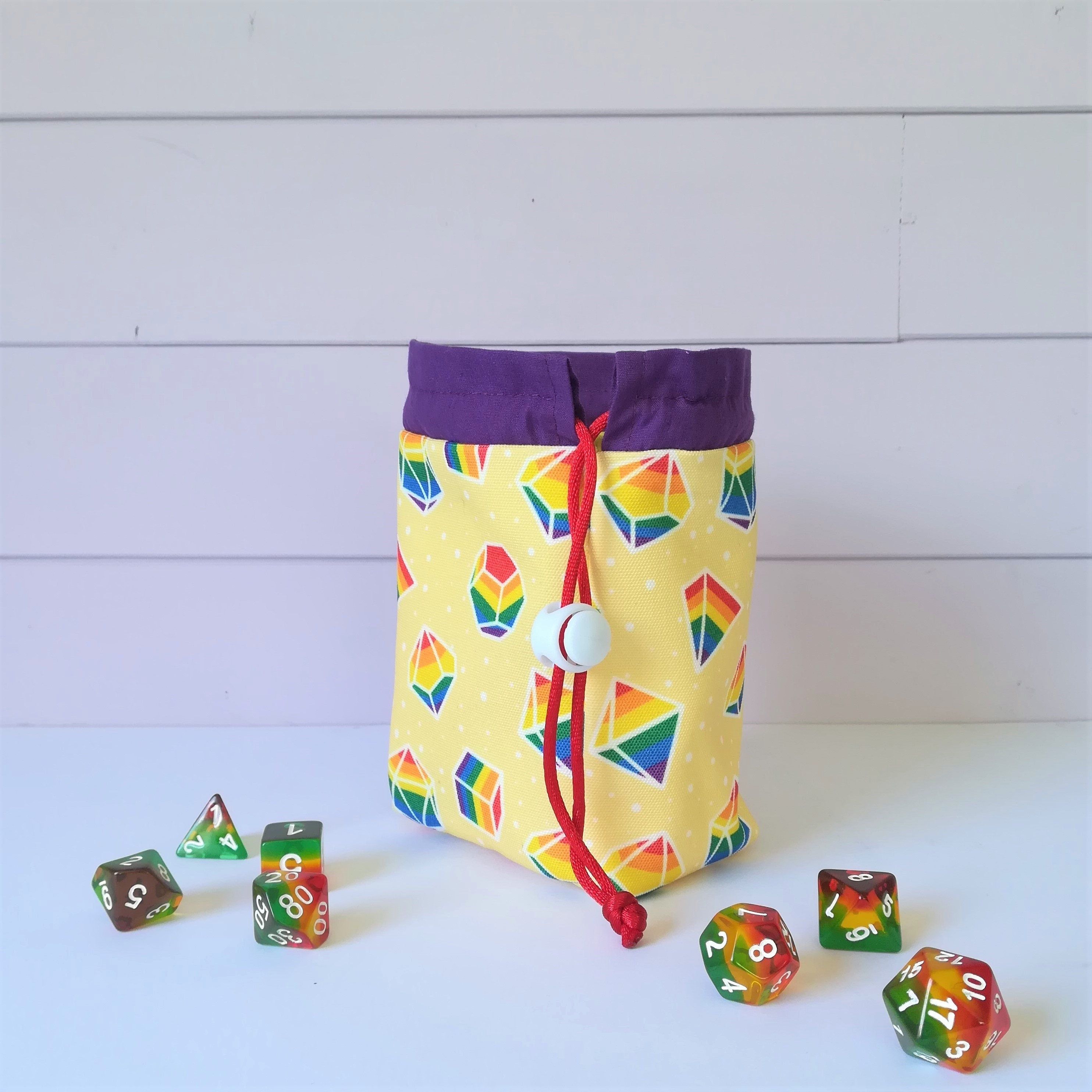 Rainbow Dice Dice Bags