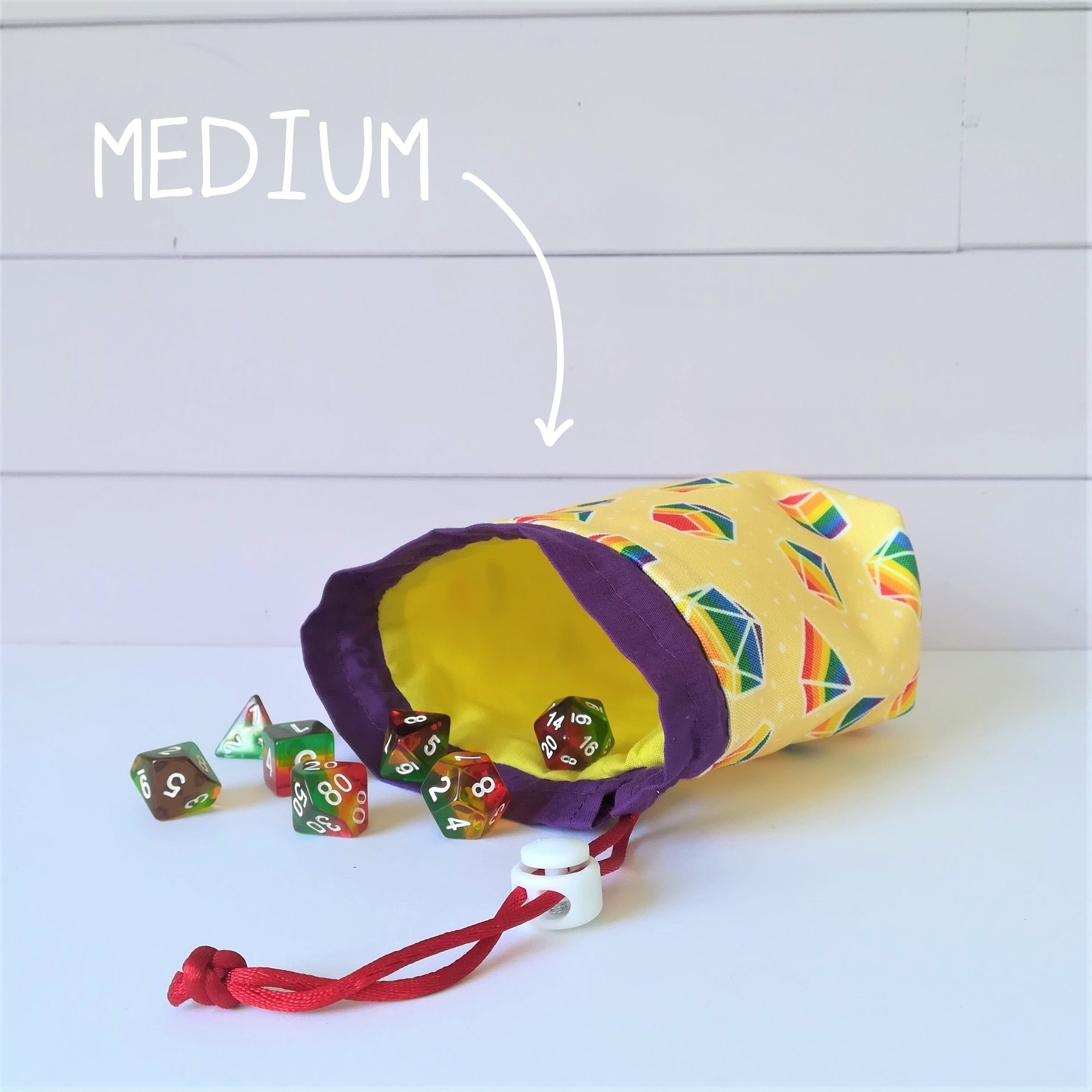 Rainbow Dice Dice Bags