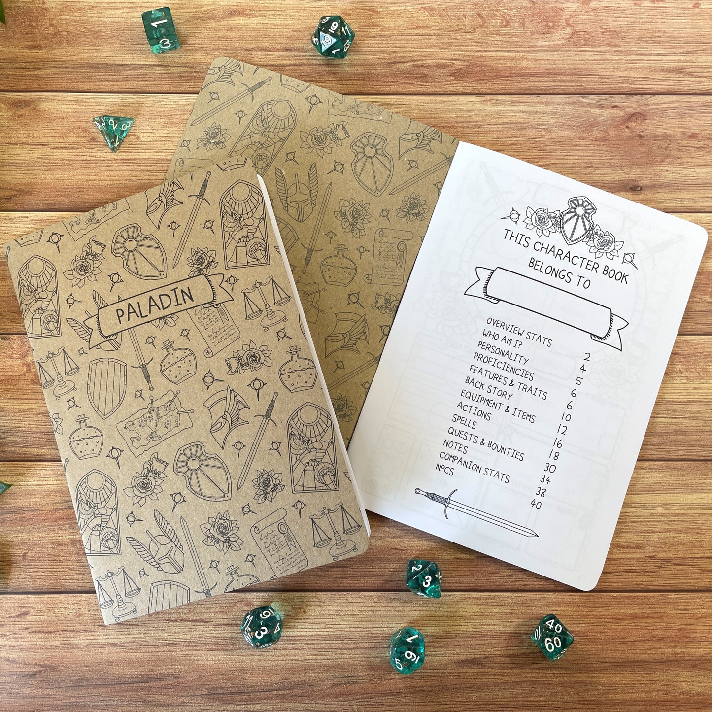 Paladin's Oath Pattern A5 D&D5e Character Book