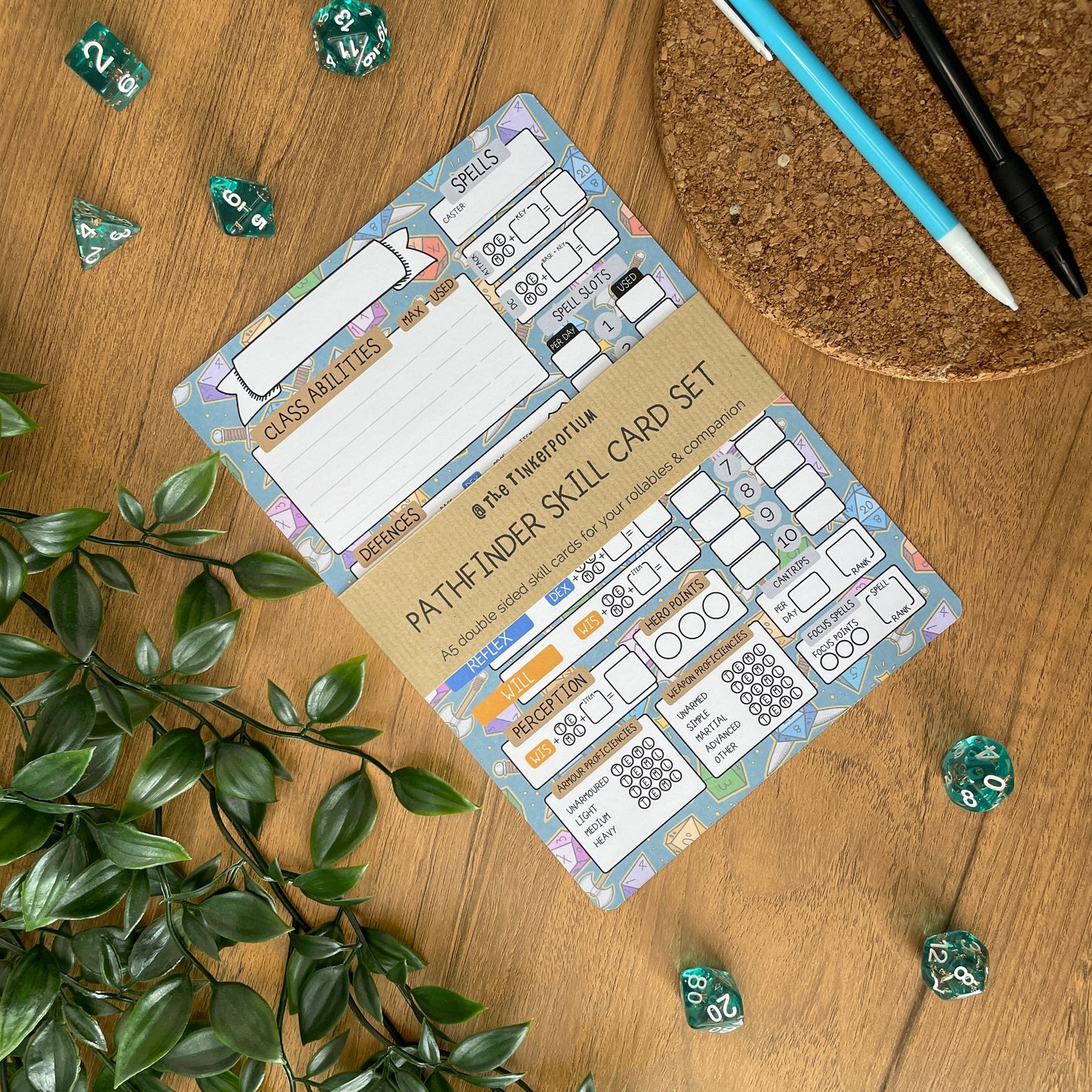 Adventurer's Life A5 Pathfinder Skill Card set