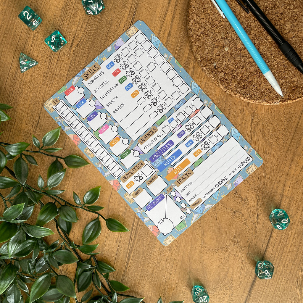 An Adventurer's Life A5 Pathfinder Skill Card set
