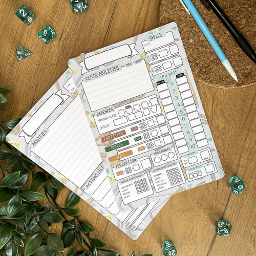 Artificer's Workshop A5 Pathfinder Skill Card set