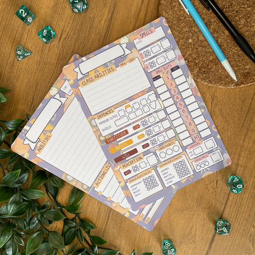 Autumn Cosiness A5 Pathfinder Skill Card set