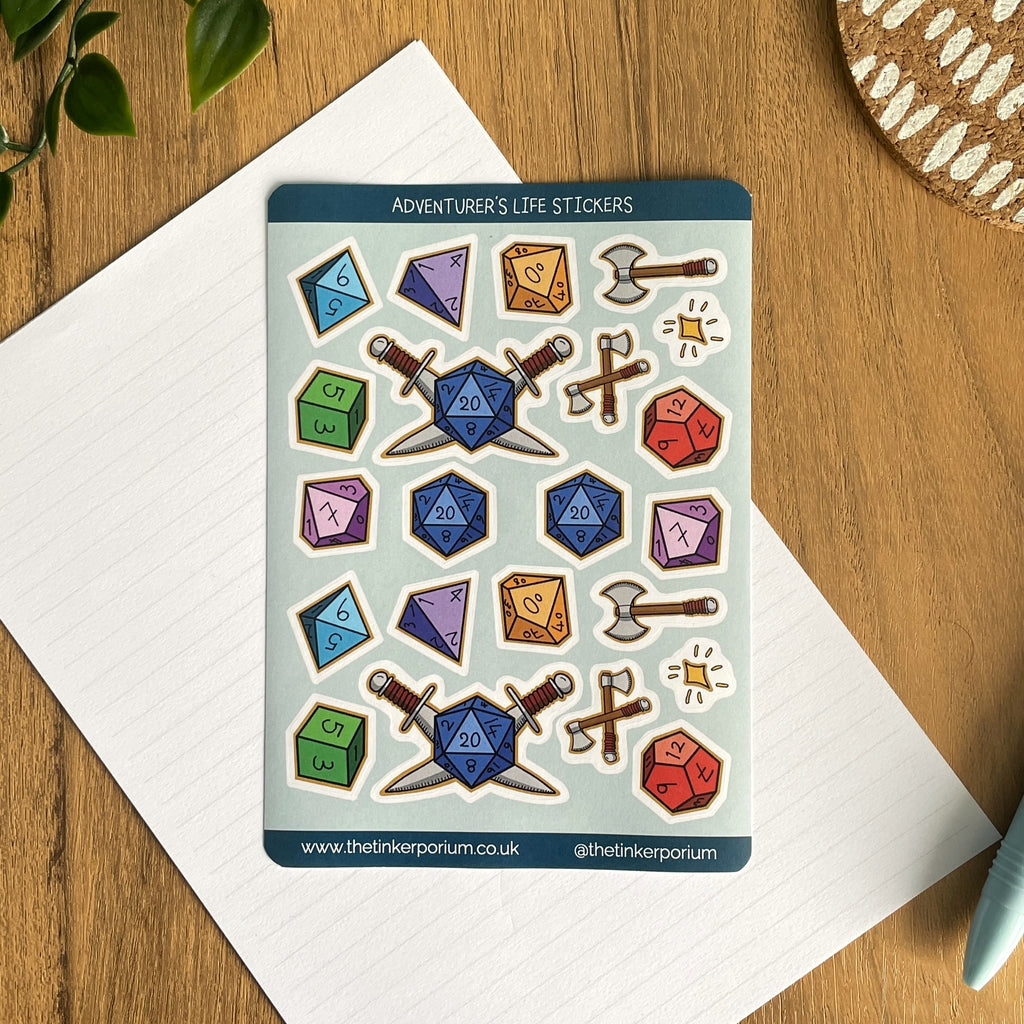 Adventurer's Life A6 Sticker set
