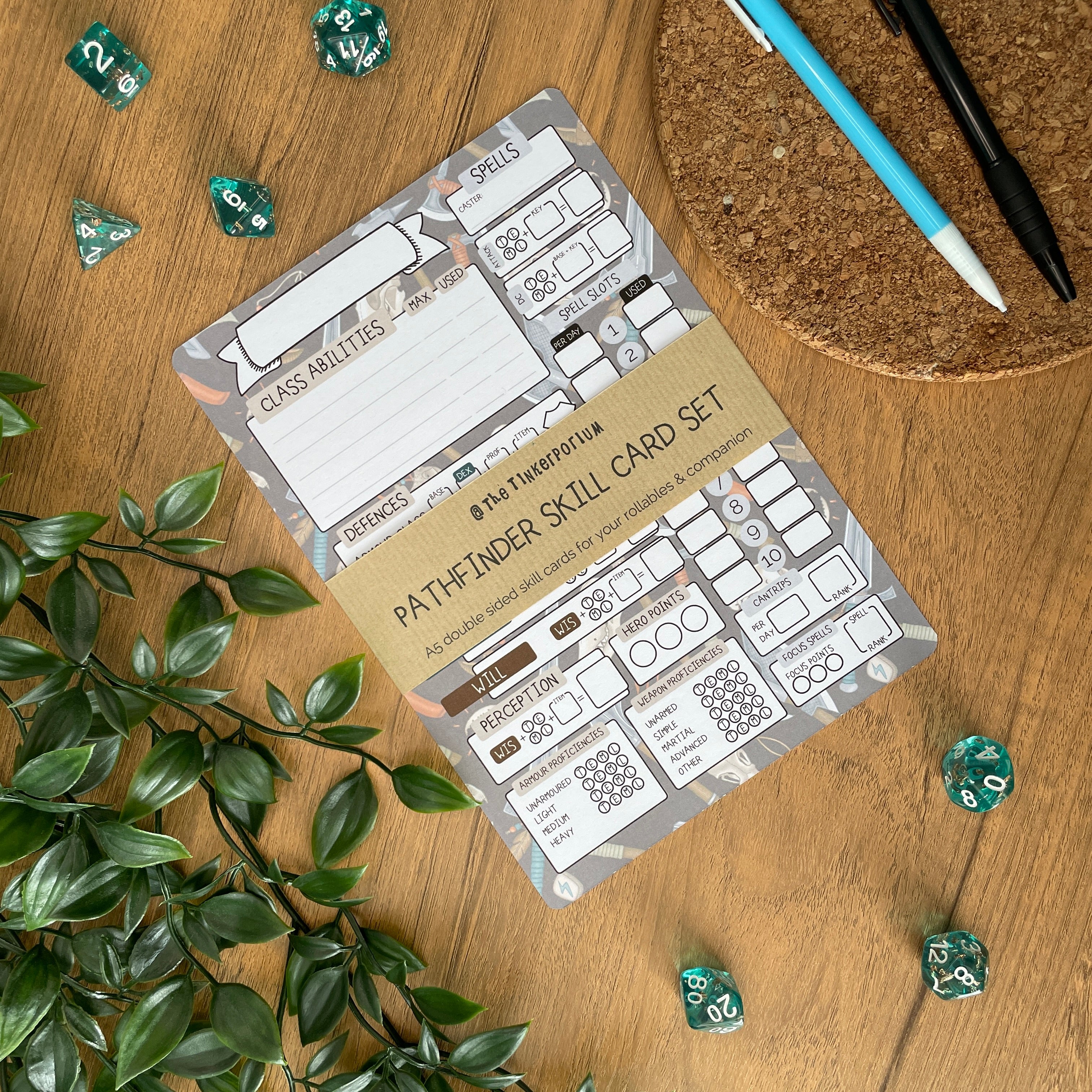 Barbarian's Rage A5 Pathfinder Skill Card set
