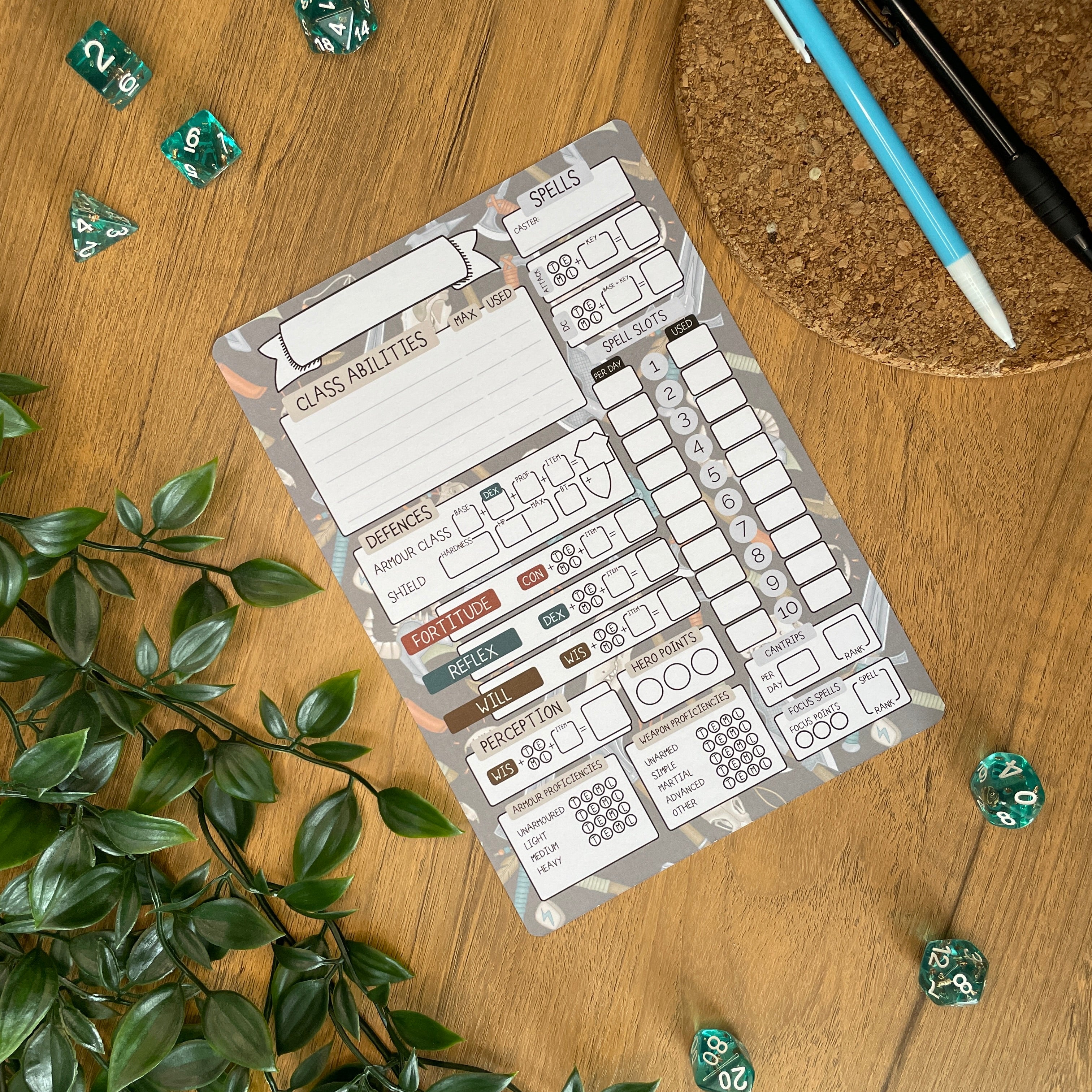 Barbarian's Rage A5 Pathfinder Skill Card set