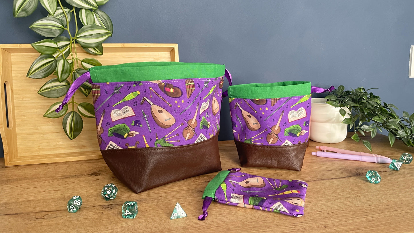Bardic Musings Dice Bags