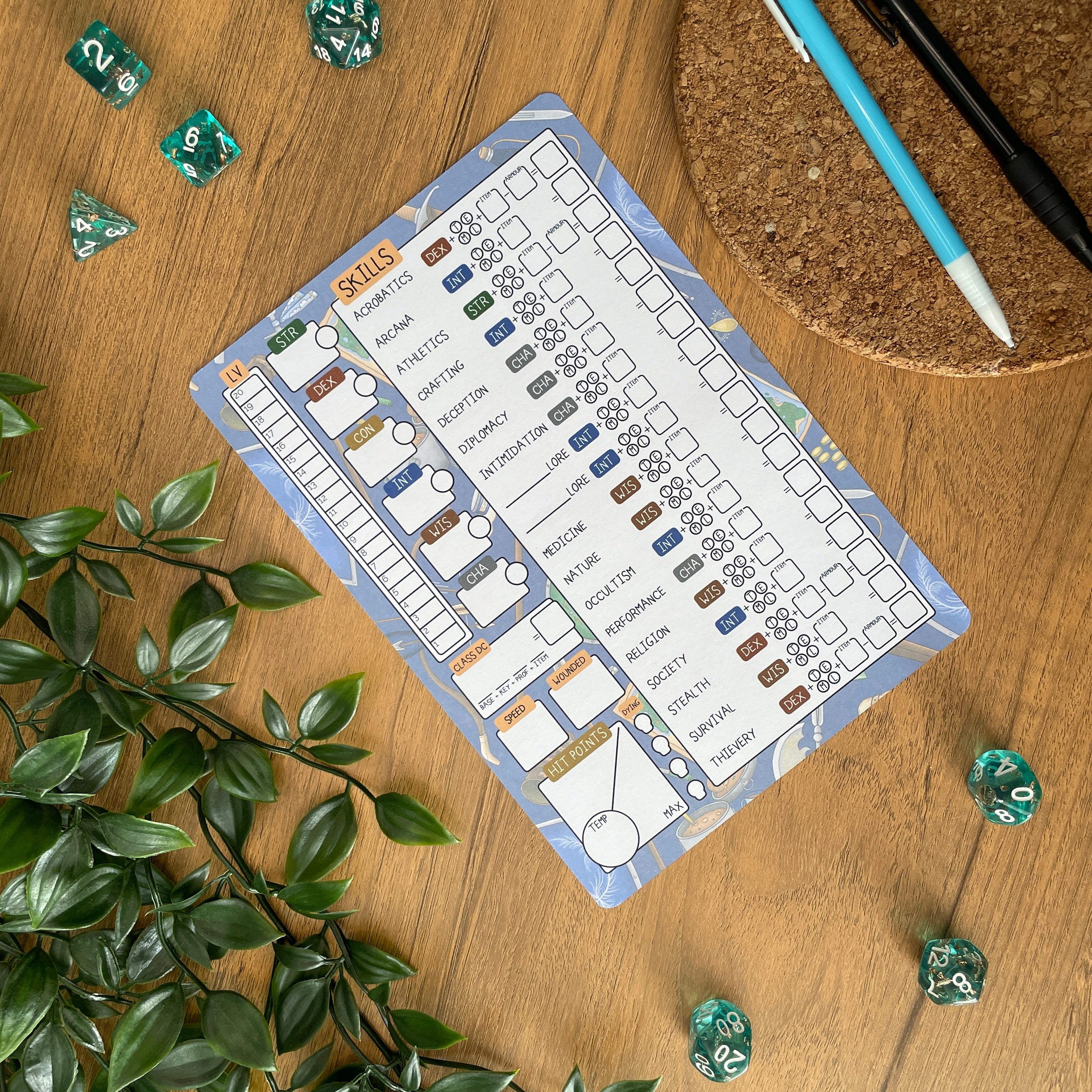 Fighter's Arsenal A5 Pathfinder Skill Card set
