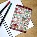 Merry Critmas in Red A6 Sticker set