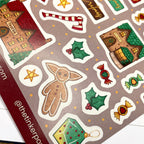 Merry Critmas in Red A6 Sticker set