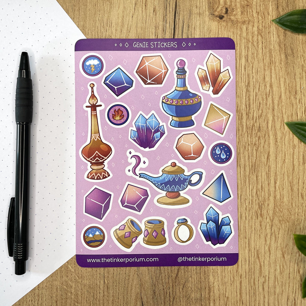 Genielock A6 Sticker set
