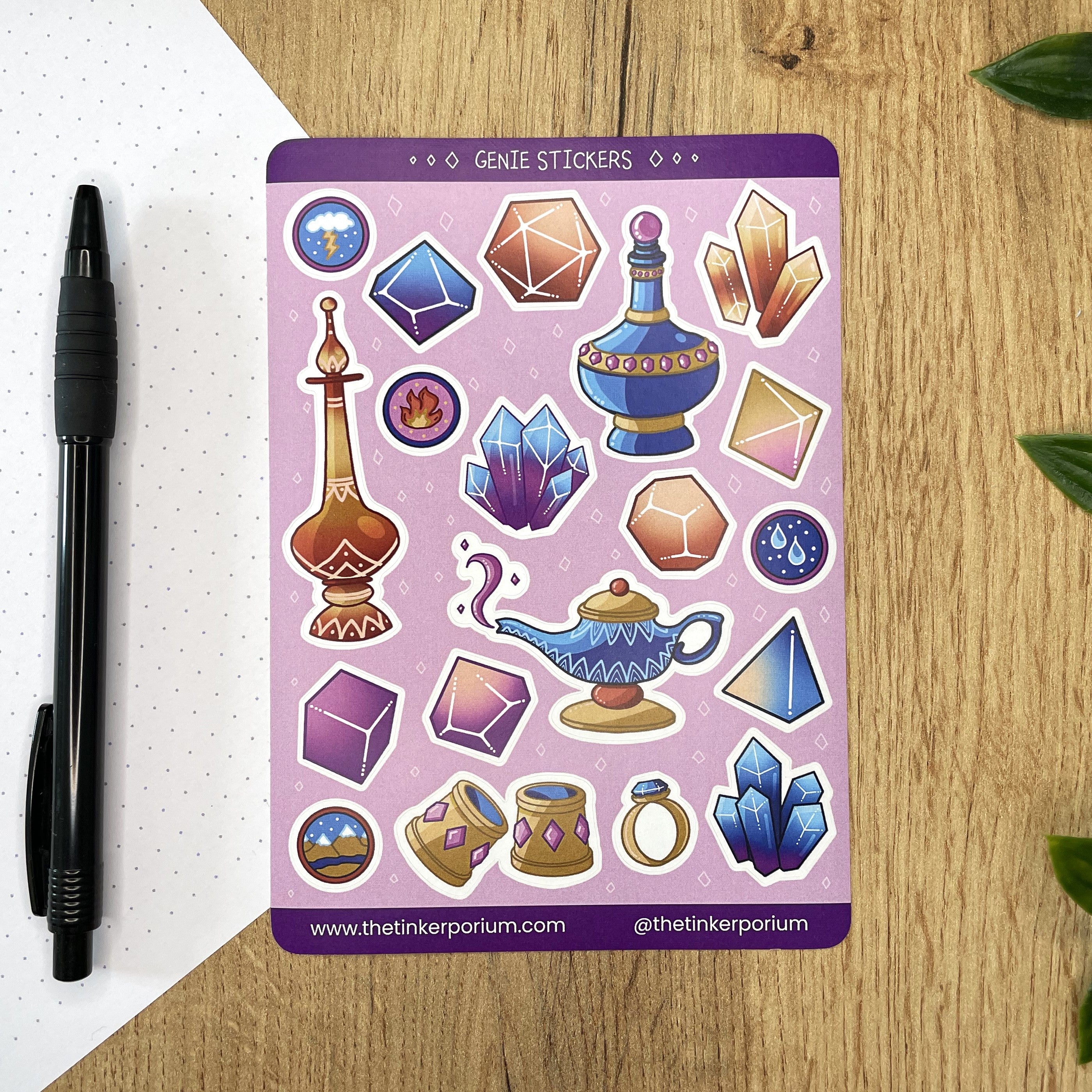 Genielock A6 Sticker set