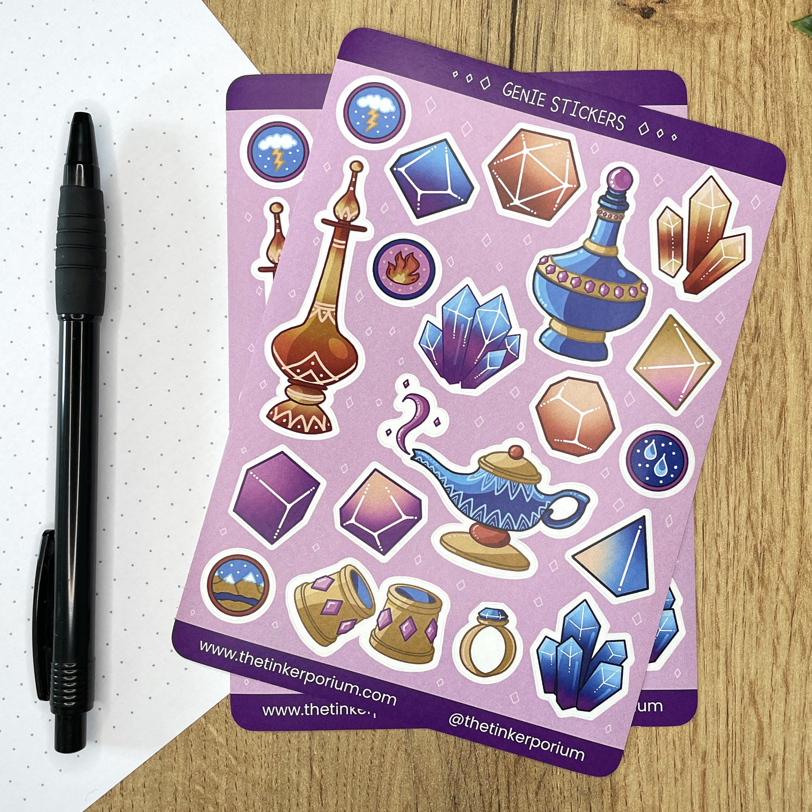 Genielock A6 Sticker set