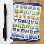 Session Notes A6 Sticker set