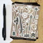 Barbarian's Rage A6 Sticker set