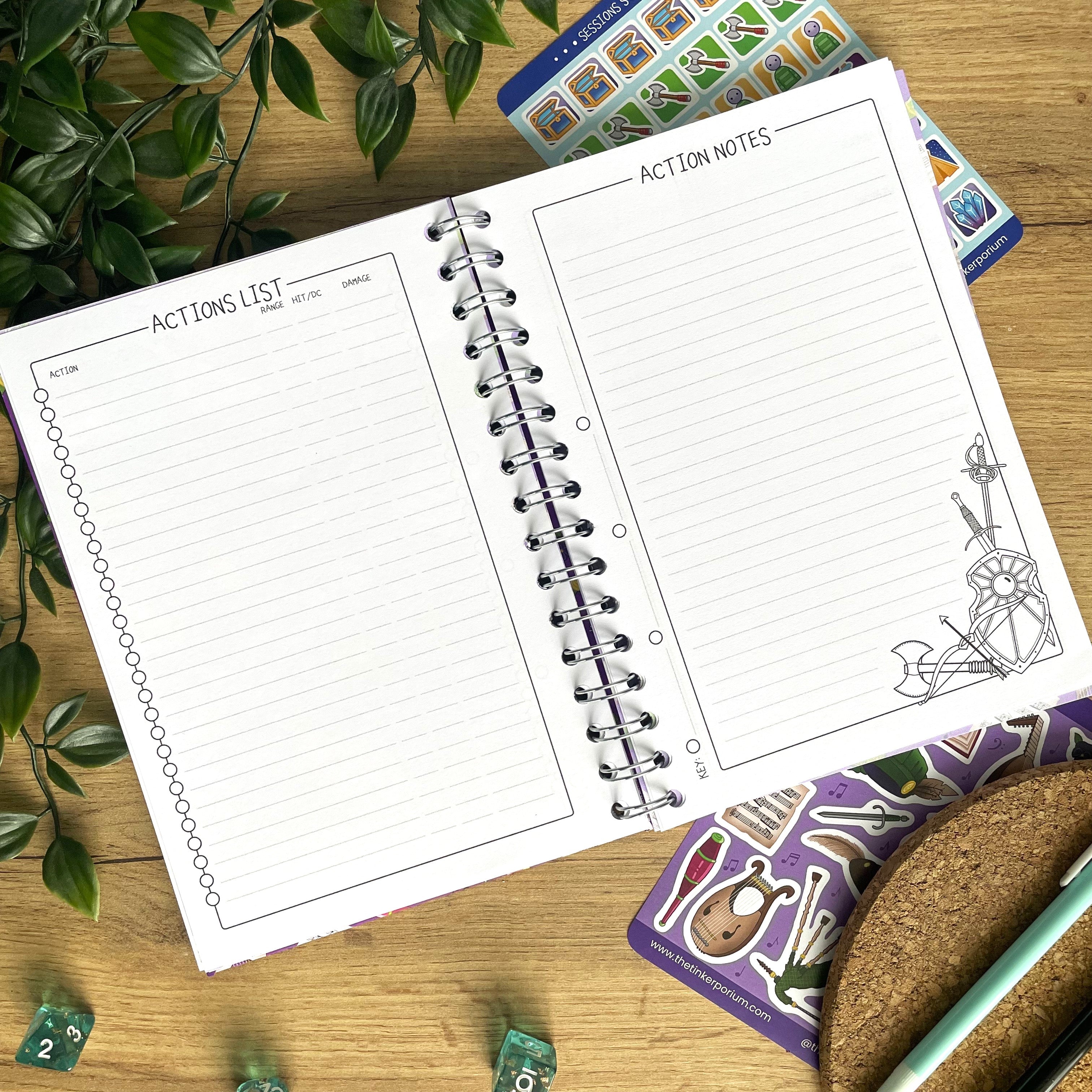 Bardic Musings A5 Campaign Journal