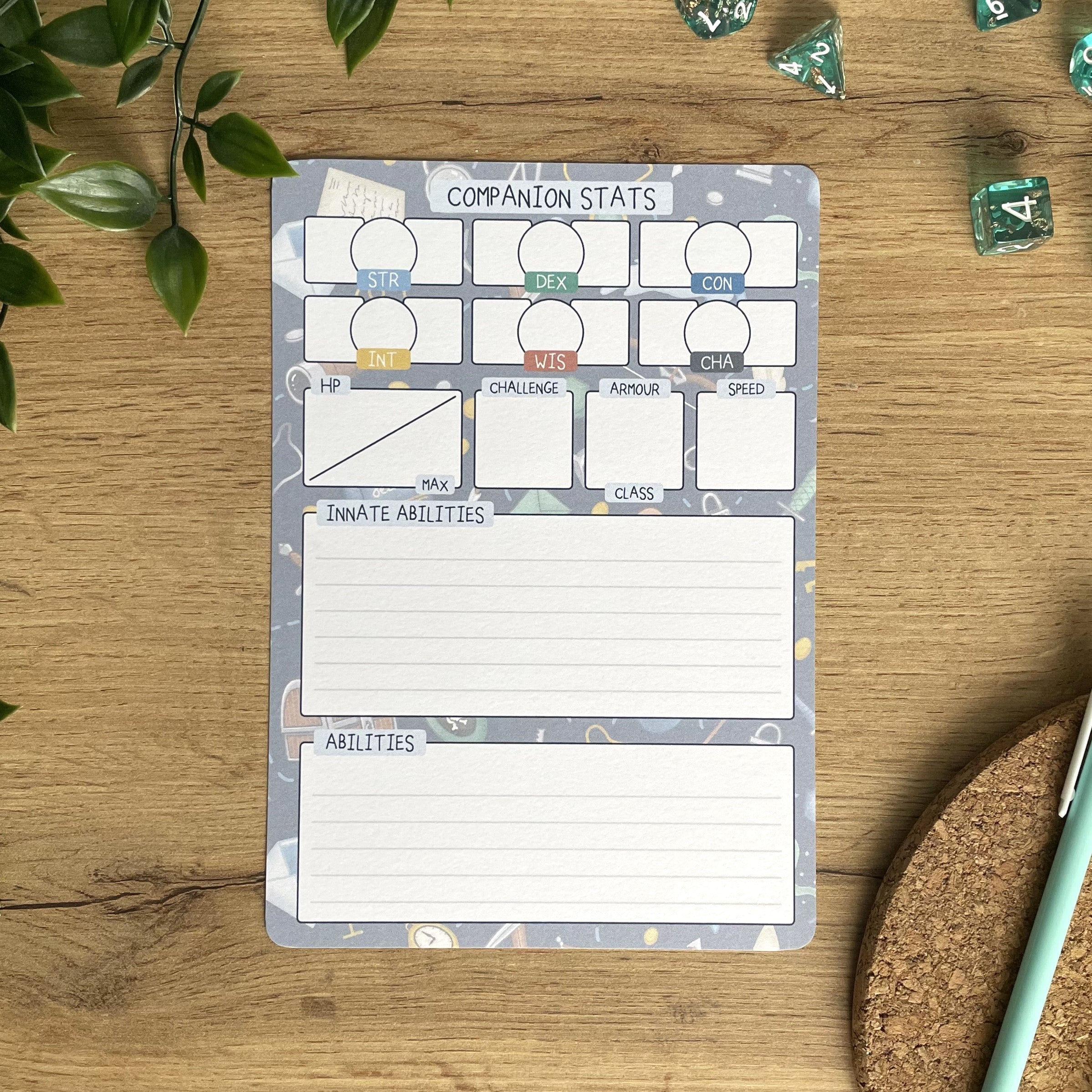 Rogue's Racket A5 D&D5e Skill Card set