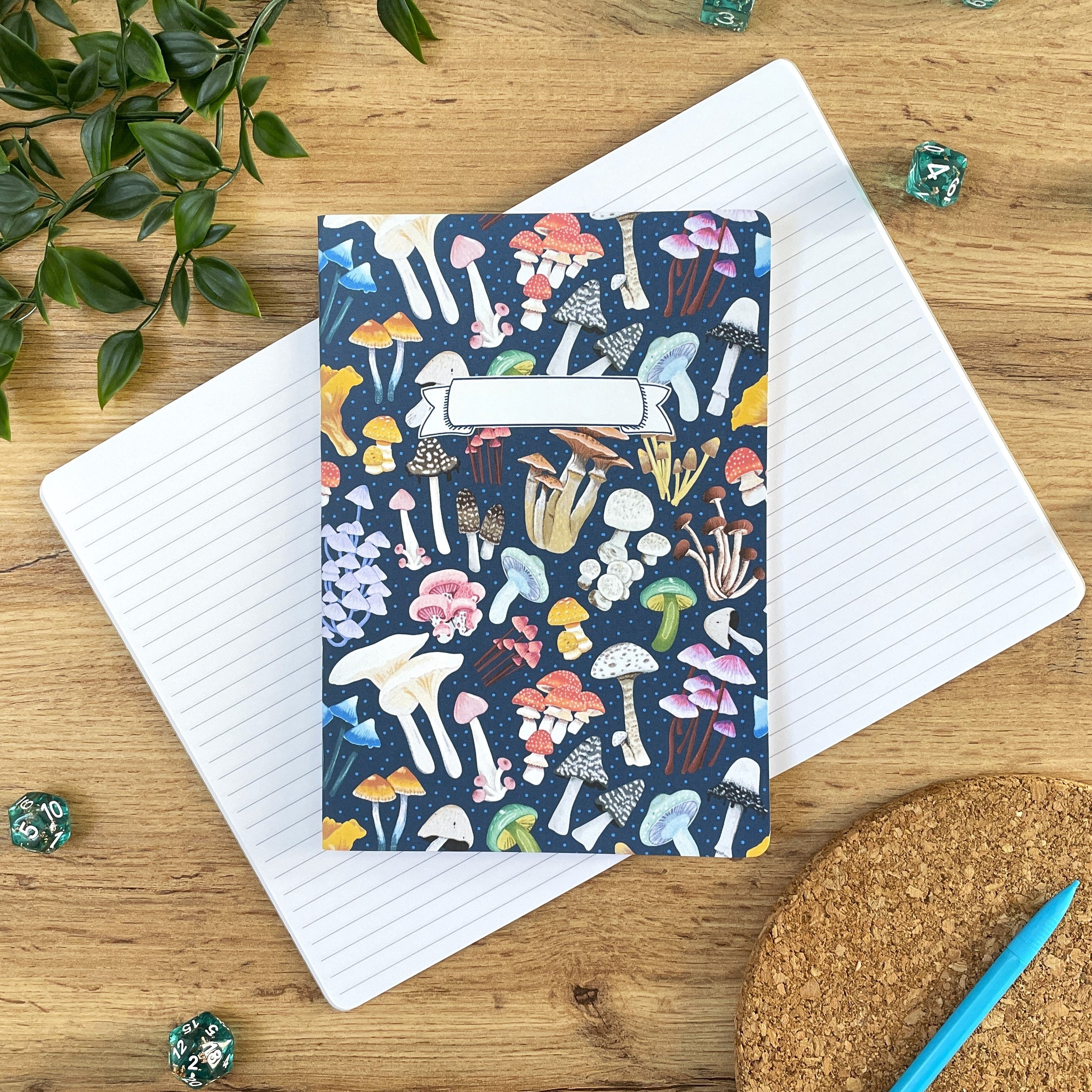 Mushroom Medley A5 Notebook