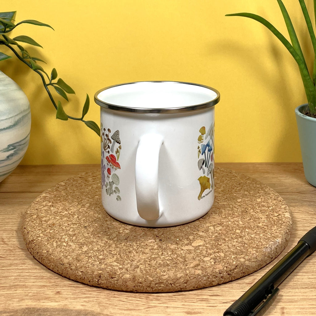 Mushroom Medley Enamel Mug