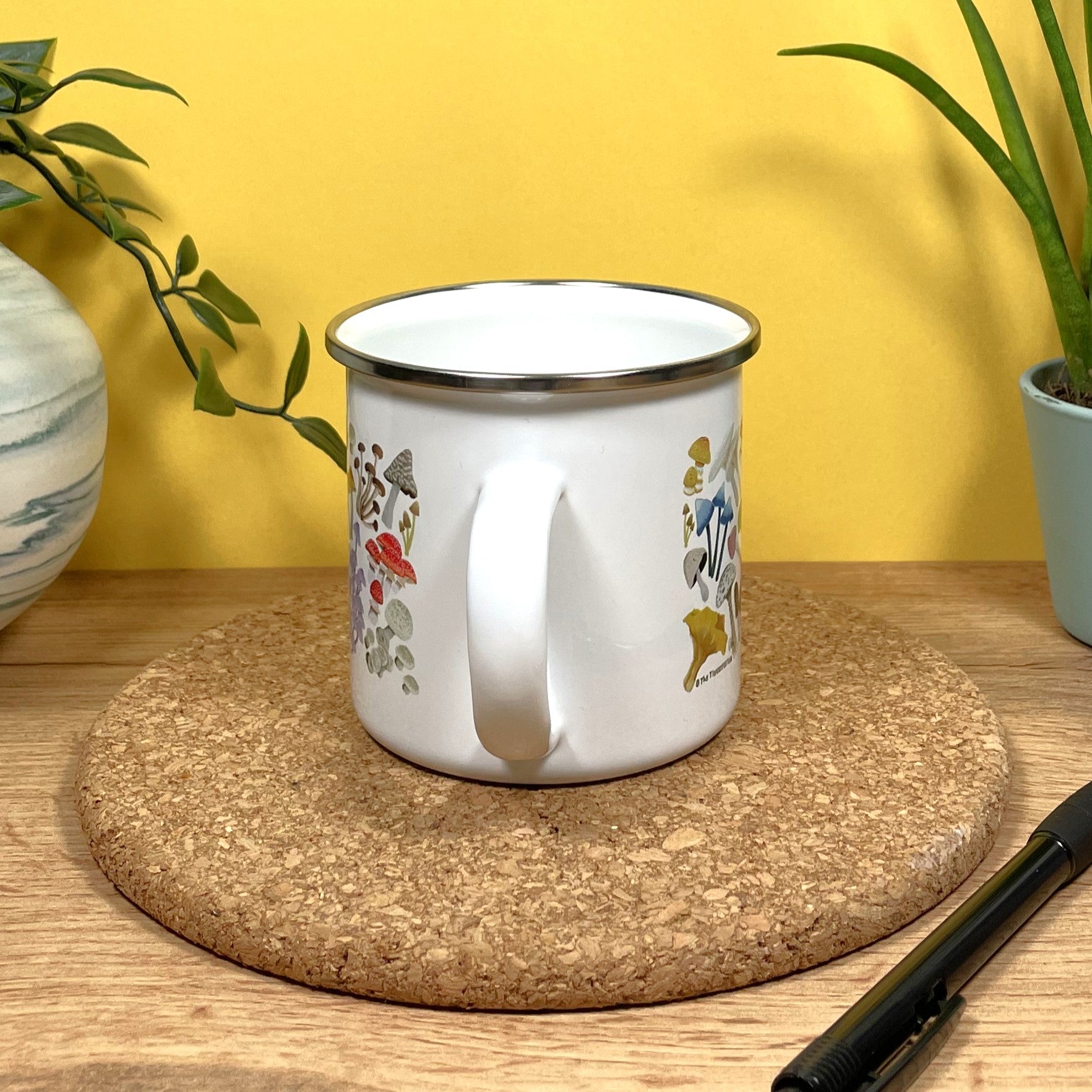 Mushroom Medley Enamel Mug