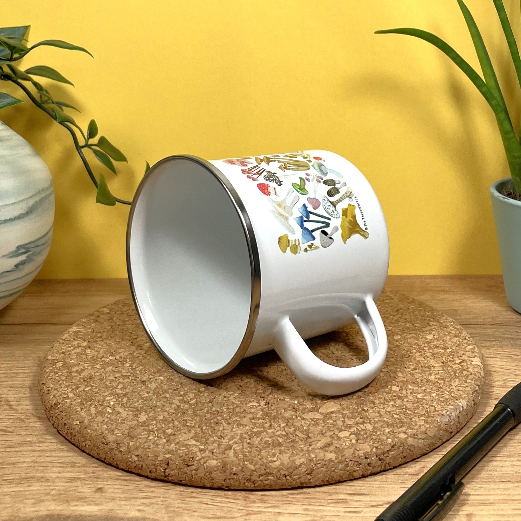 Mushroom Medley Enamel Mug