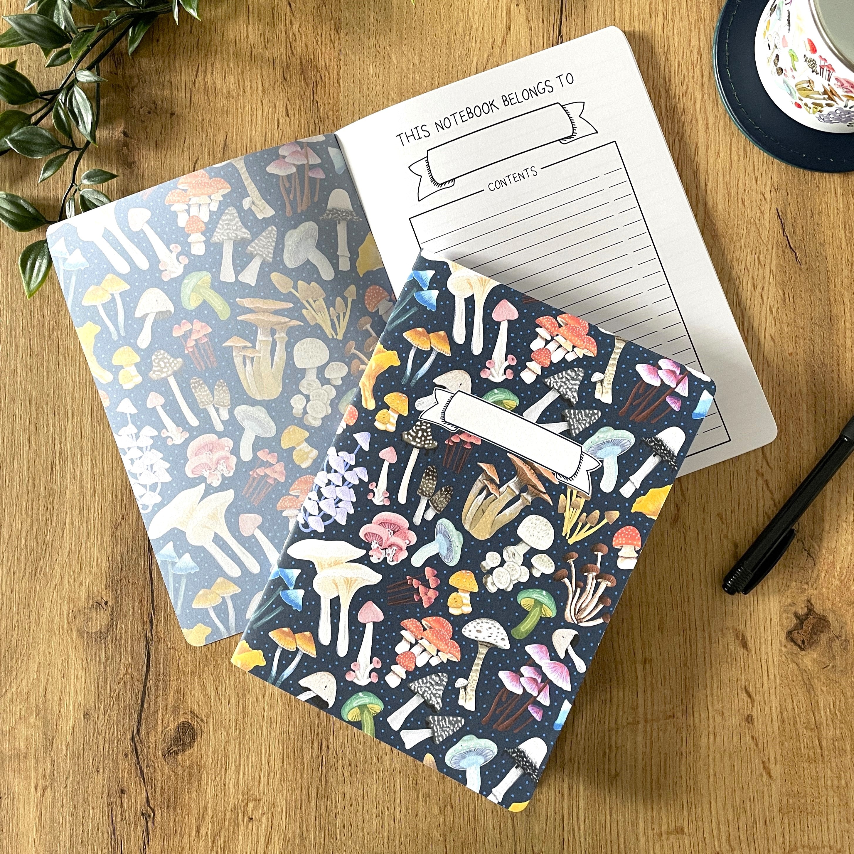 Mushroom Medley A5 Notebook