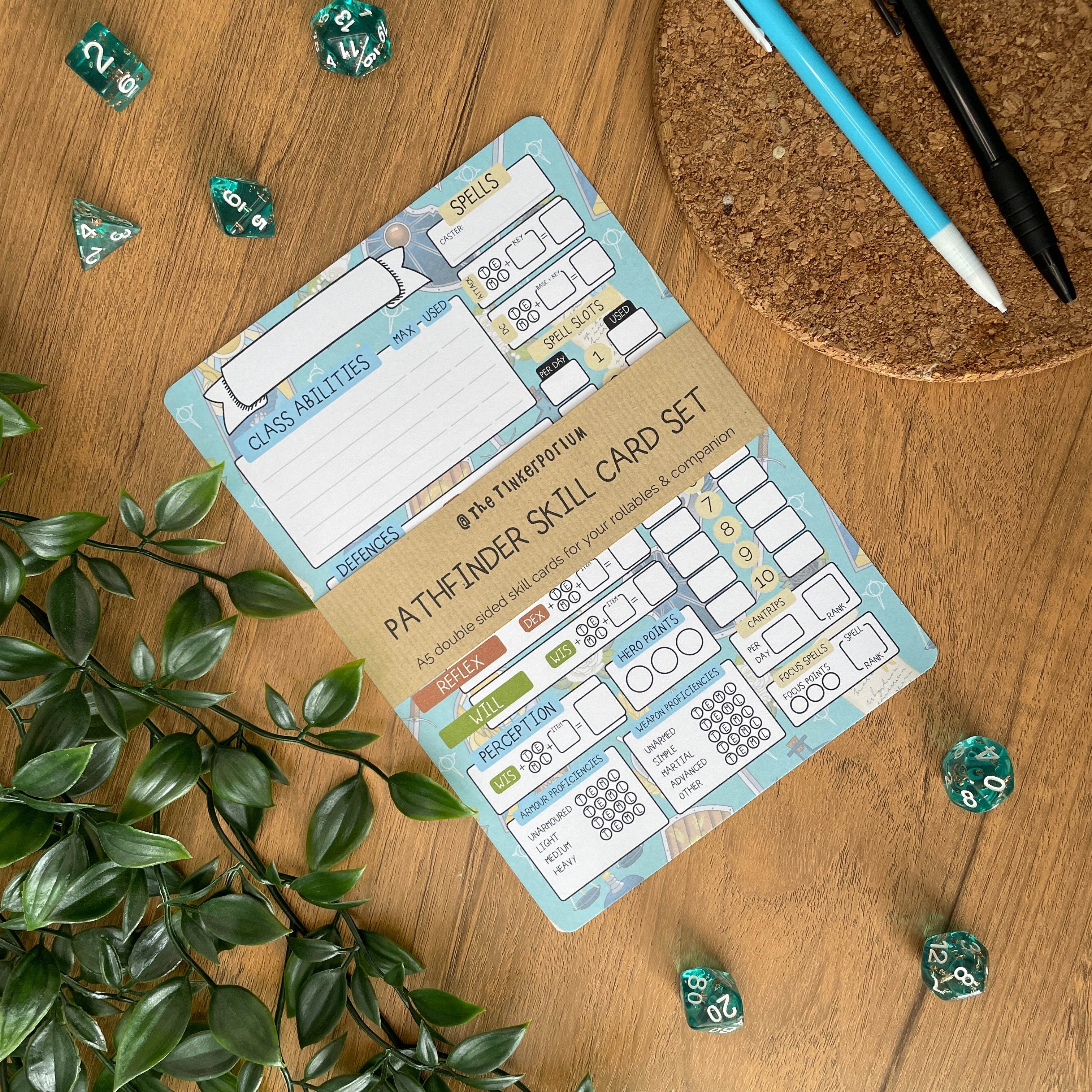 Paladin's Oath A5 Pathfinder Skill Card set