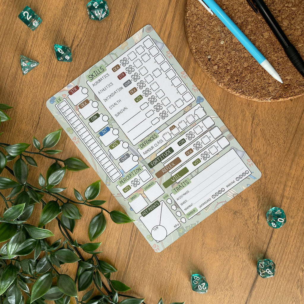 Ranger's Stride A5 Pathfinder Skill Card set