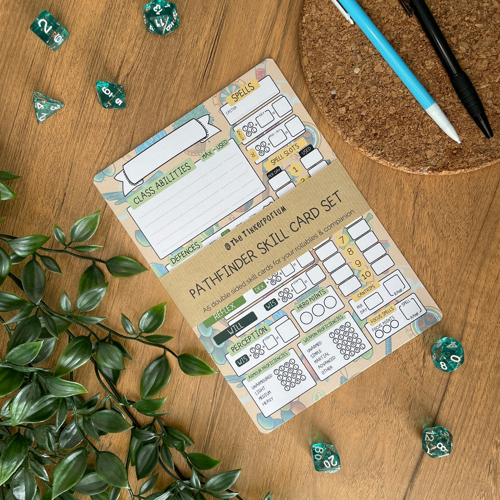 Sorcerer's Lineage A5 Pathfinder Skill Card set