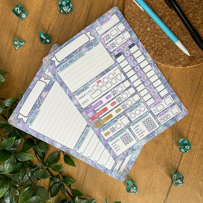 Starry Dice A5 Pathfinder Skill Card set