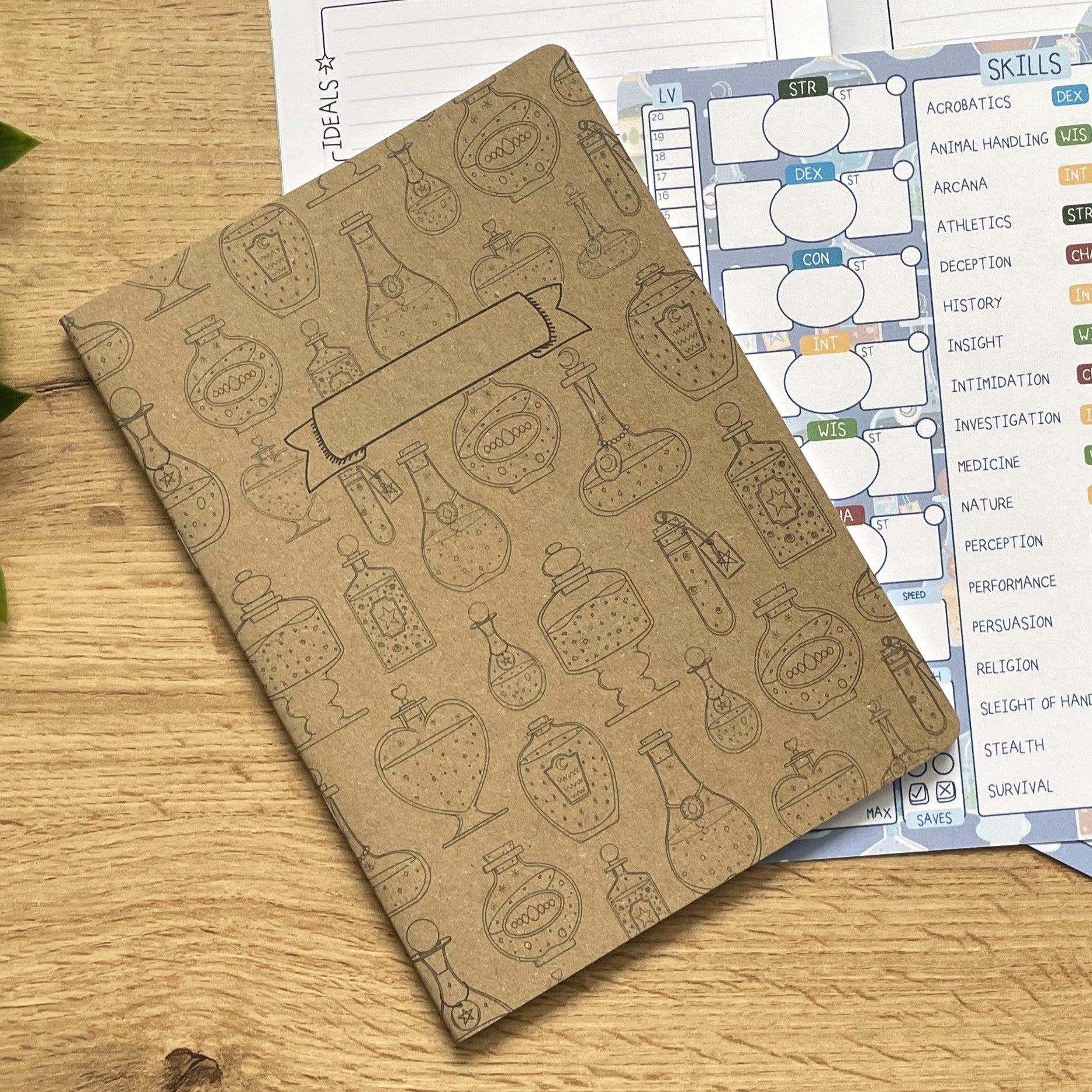 Potion Bottle A5 Character Book
