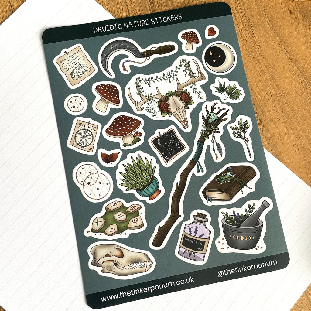 Druidic Nature A6 Sticker set