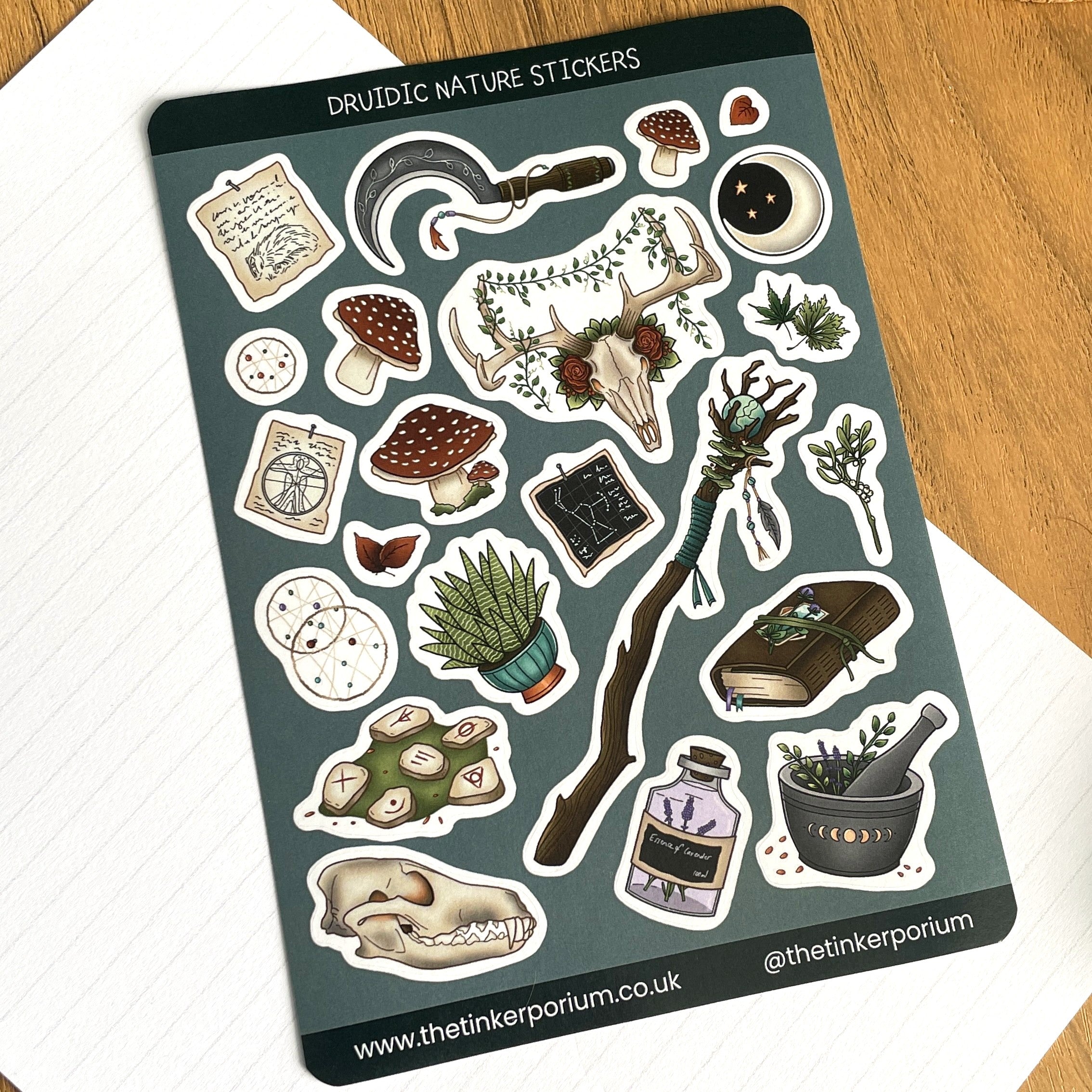 Druidic Nature A6 Sticker set