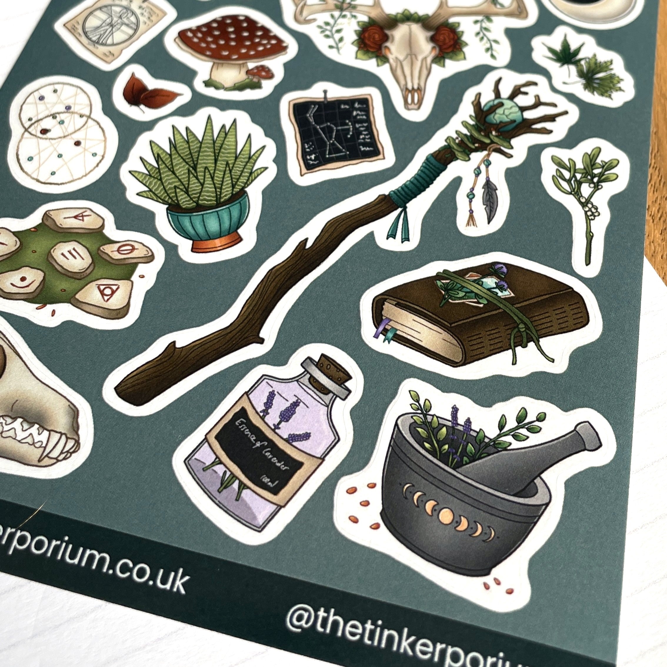 Druidic Nature A6 Sticker set