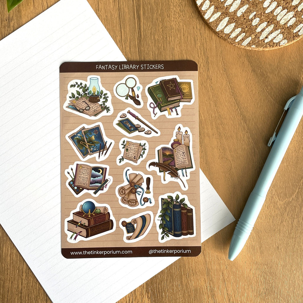 Fantasy Library A6 Sticker set