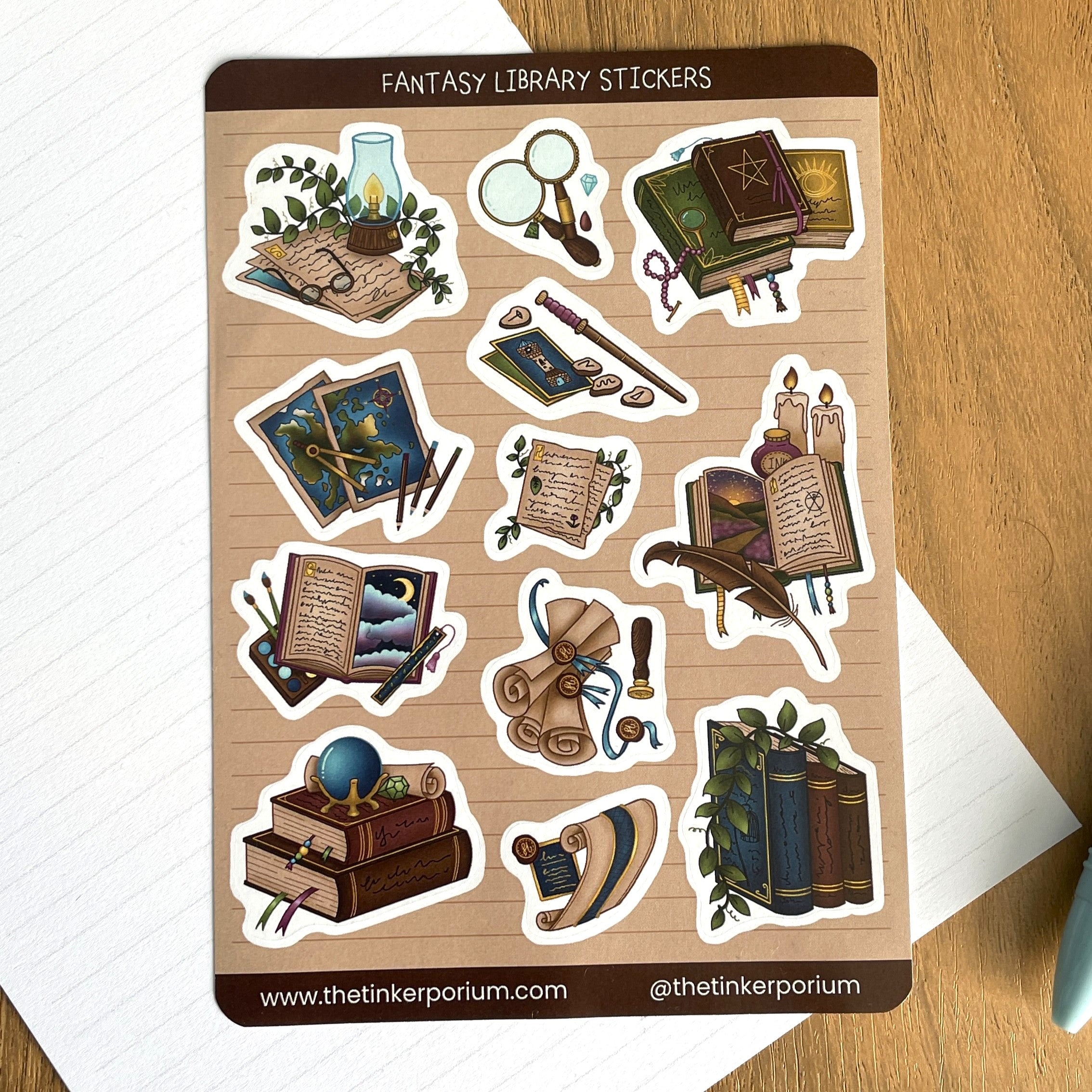 Fantasy Library A6 Sticker set