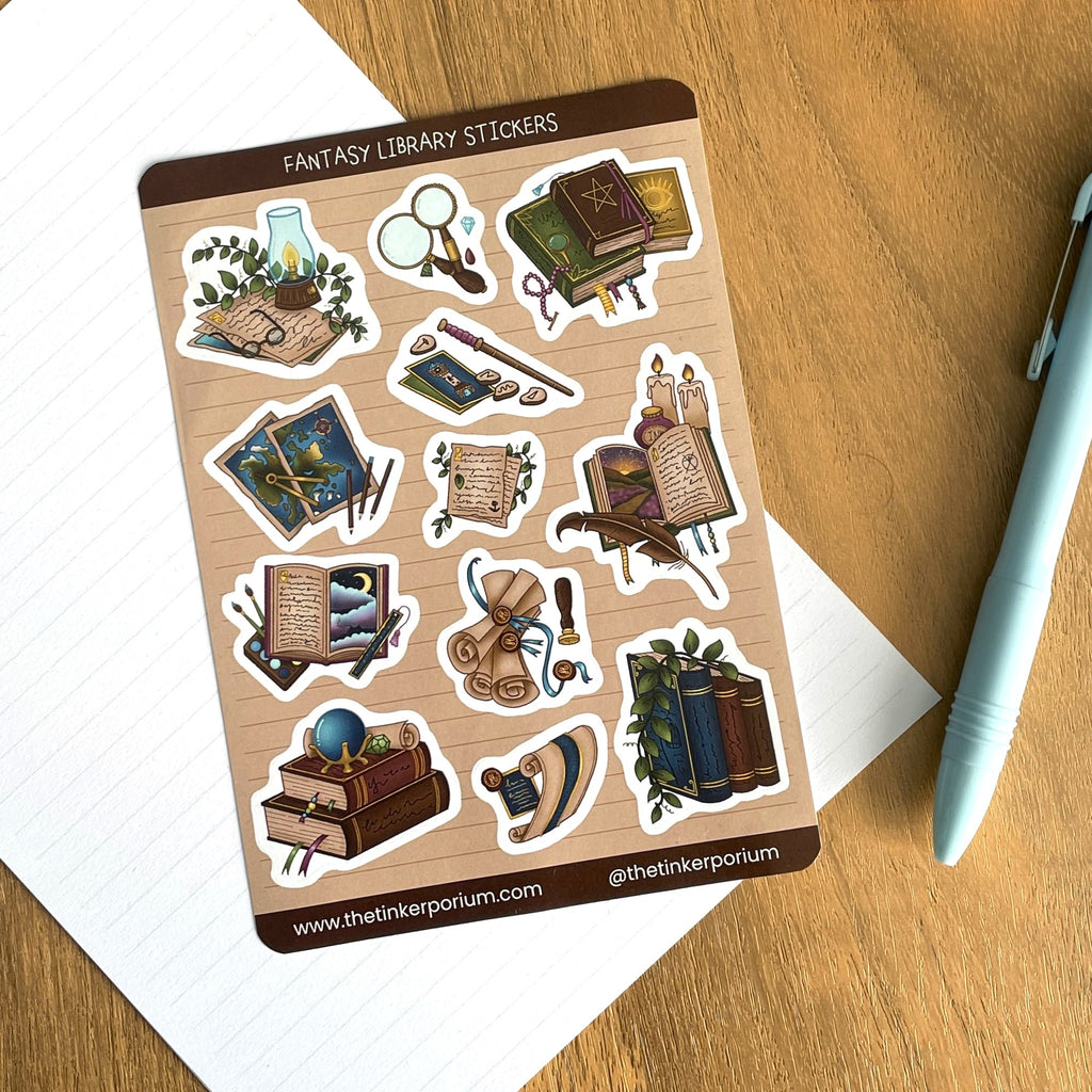 Fantasy Library A6 Sticker set