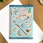 Monk's Enlightening A6 Sticker set